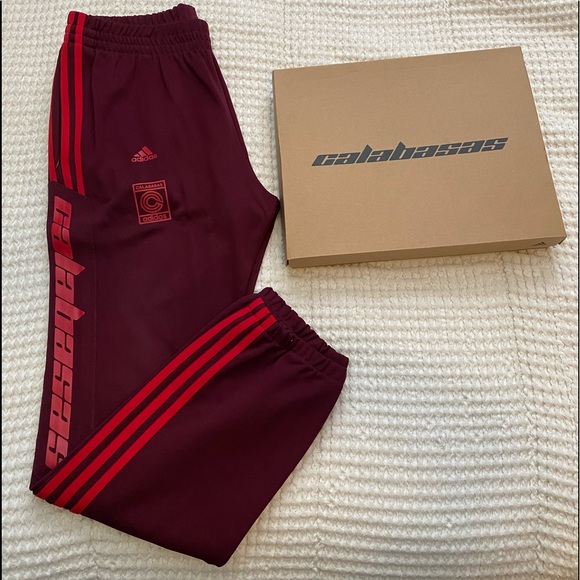 Adidas Yeezy Calabasas red sweats size medium - Picture 1 of 1